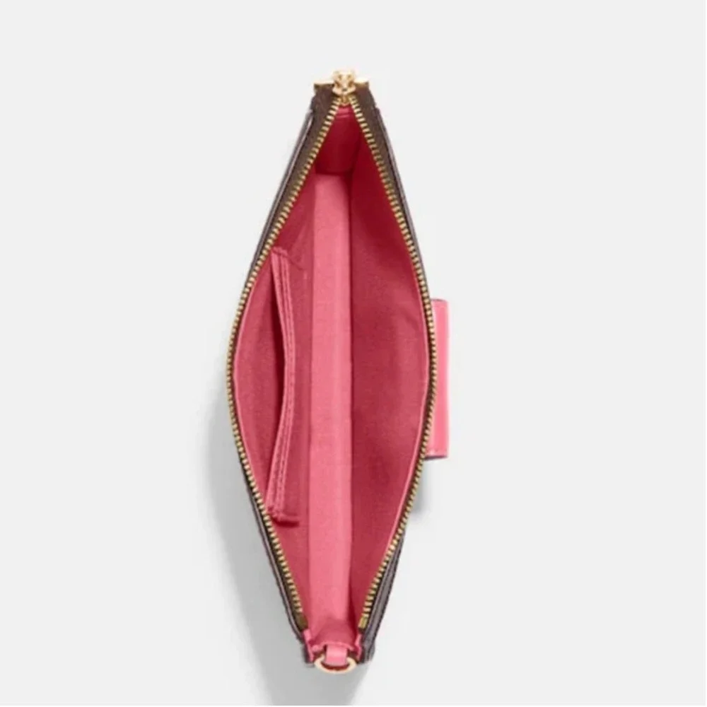 Coach Poppy Crossbody With Card Case In Signature Canvas - Picture 3 of 5